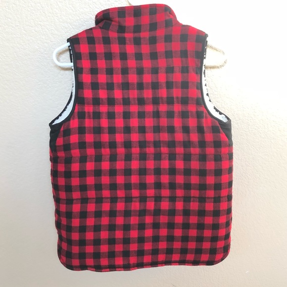 Buffalo plaid Sherpa lined vest - Picture 4 of 7